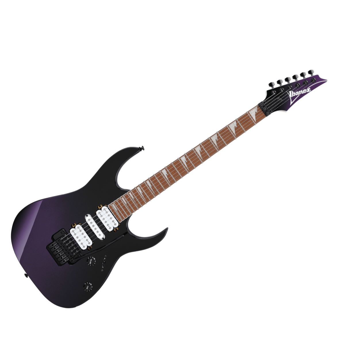 Guitarra eléctrica Ibanez RG470DX-TMN Tokyo Midnight, vista principal diagonal