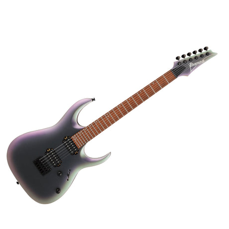 Guitarra eléctrica Ibanez RGA42EX-BAM Black Aurora Burst Matte, vista principal diagonal