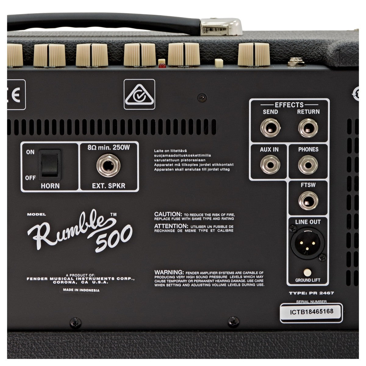 Amplificador Fender Rumble 500 V3