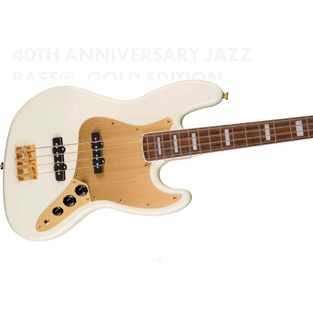 Bajo Eléctrico Squier 40th Jazz Bass Dorado