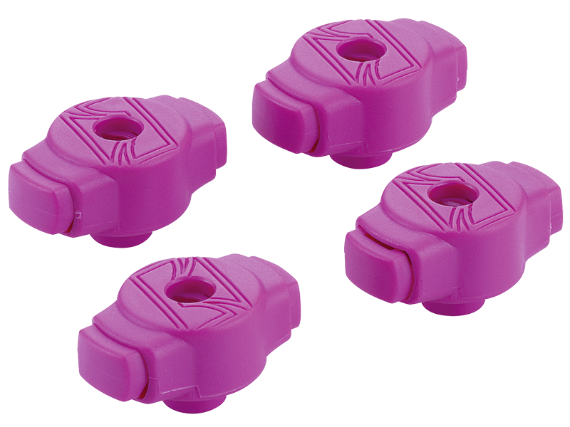 Mariposas TAMA Quick-Set QC8B4PU moradas, paquete de cuatro