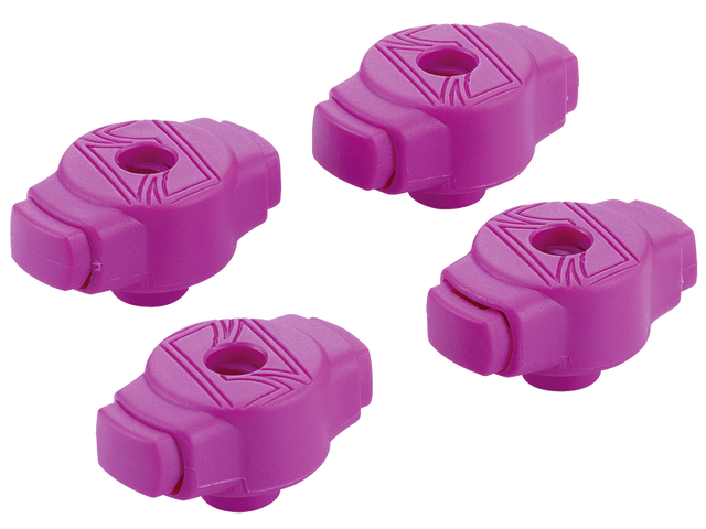 Mariposas TAMA Quick-Set QC8B4PU moradas, paquete de cuatro