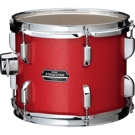 Detalle del tom TAMA STAGESTAR en acabado Candy Red Sparkle