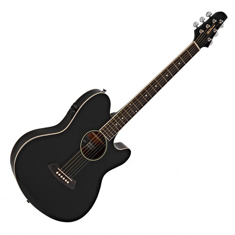 GUITARRA ELECTROACUSTICA IBAÑEZ TCY10E -BK NEGRA, imagen 3