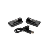 Sistema inalámbrico Ibanez WS1, vista posterior y cable de carga