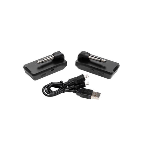 Sistema inalámbrico Ibanez WS1, vista posterior y cable de carga