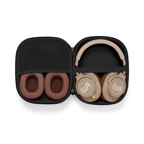 Audífonos Warm Audio HeadRoom WA-HRT tan con estuche y accesorios