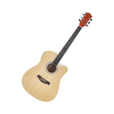 Guitarra Electroacústica Ayson AC4110E Natural en vista diagonal sobre fondo blanco