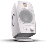 Monitor ADAM Audio D3V blanco, vista principal diagonal izquierda