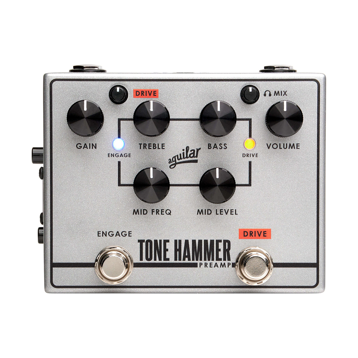 Pedal Aguilar Tone Hammer Preamp/DI V2, vista frontal