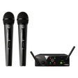 Micrófono inalámbrico AKG WMS40 Mini Dual Vocal Set, vista principal sobre fondo blanco
