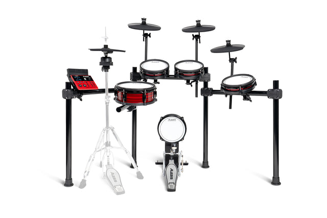 Batería Electrónica Alesis Nitro Ultimate Kit vista completa sobre fondo blanco