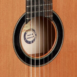 Guitarra Alhambra 6 Olivo – detalle del cuerpo y la roseta