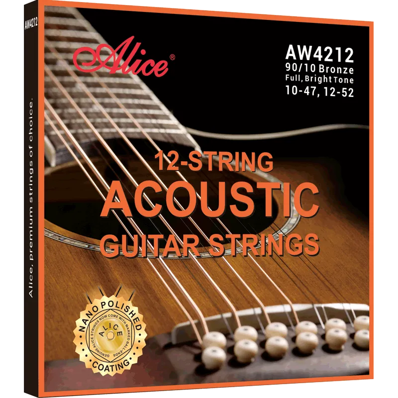 Encordado Alice AW4212-SL para guitarra acústica de 12 cuerdas
