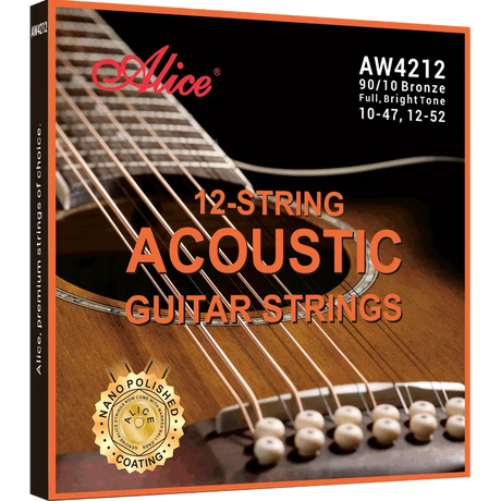 Encordado Alice AW4212-SL para guitarra acústica de 12 cuerdas