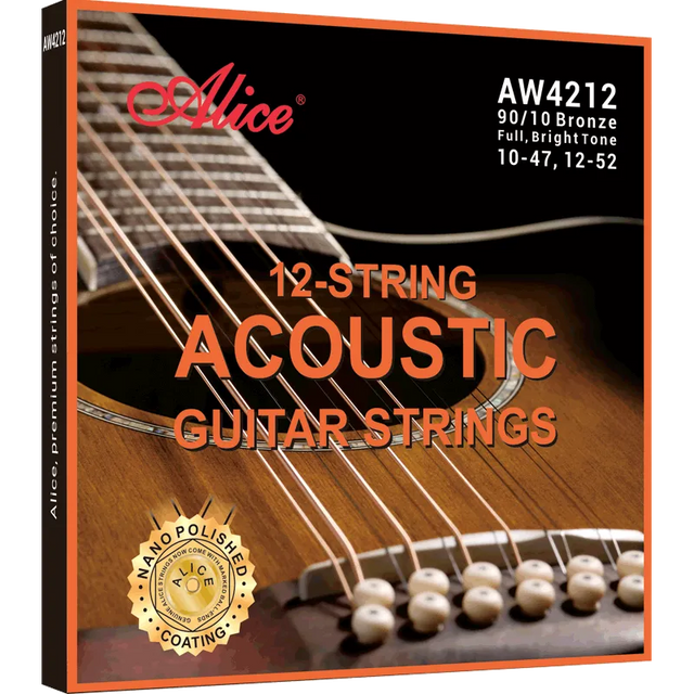 Encordado Alice AW4212-SL para guitarra acústica de 12 cuerdas