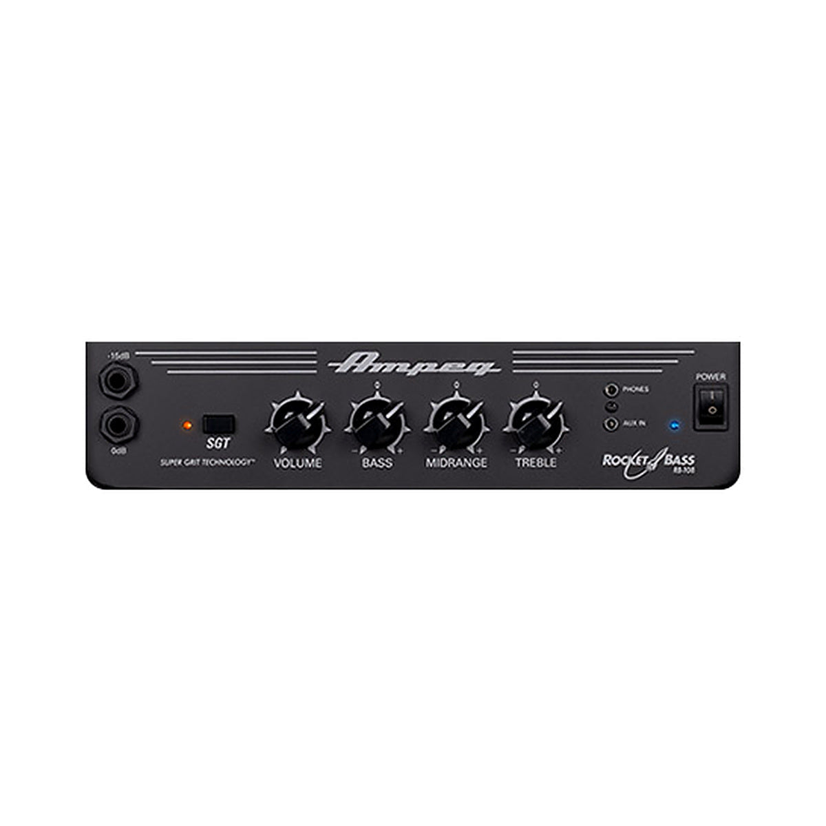 Panel de controles del amplificador Ampeg Rocket Bass RB-108
