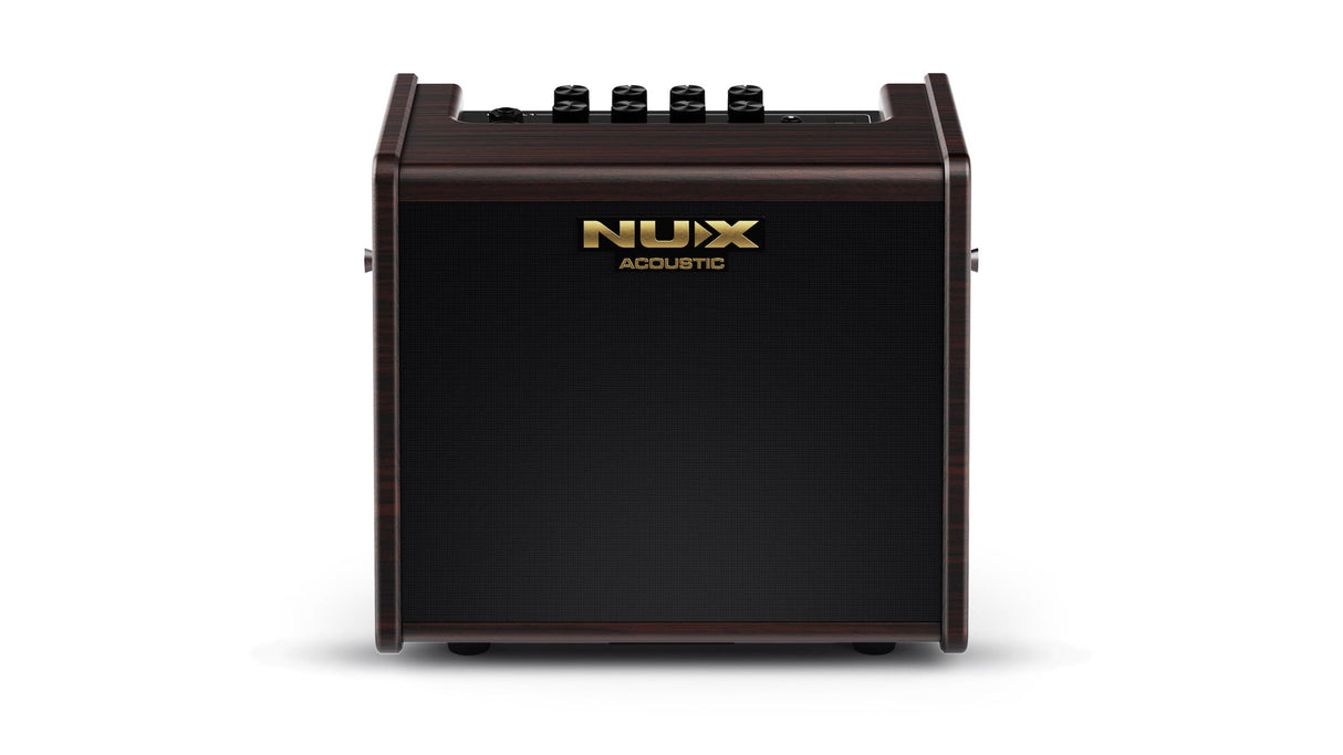 Amplificador acústico NUX AC-25, vista frontal oficial