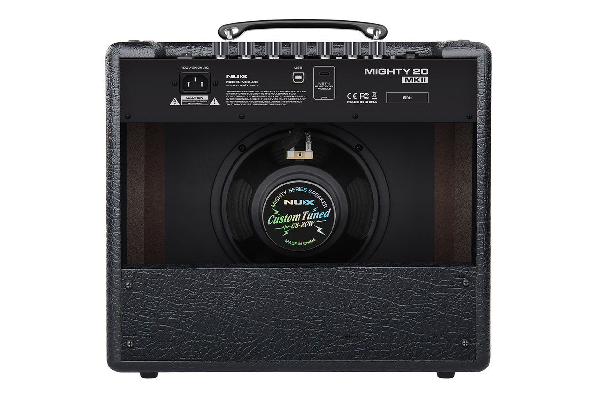 Amplificador NUX Mighty 20 MKII, vista oficial 2
