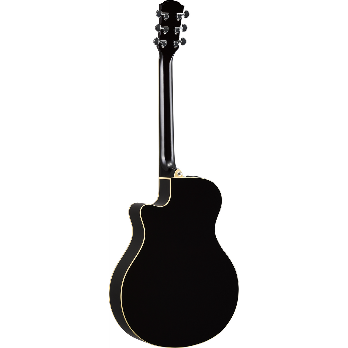 Guitarra electroacústica Yamaha APX600 Black vista posterior