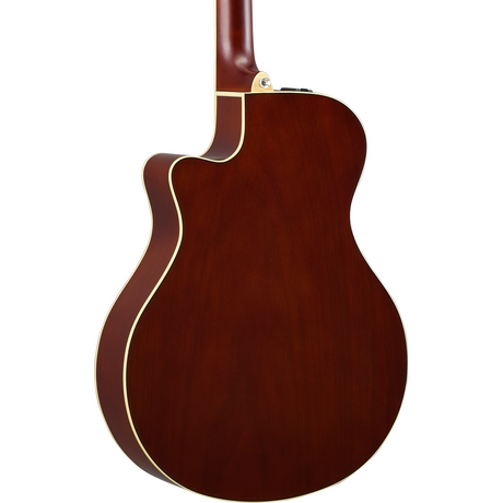 Guitarra electroacústica Yamaha APX600FM vista posterior