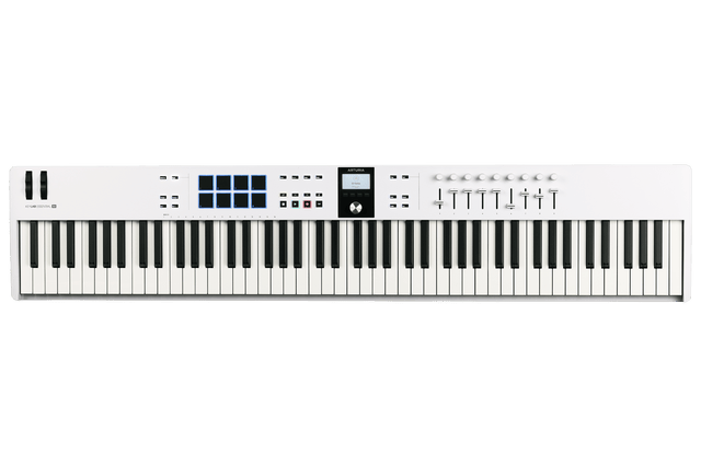 Controlador MIDI Arturia KeyLab Essential 88 mk3 blanco, vista principal