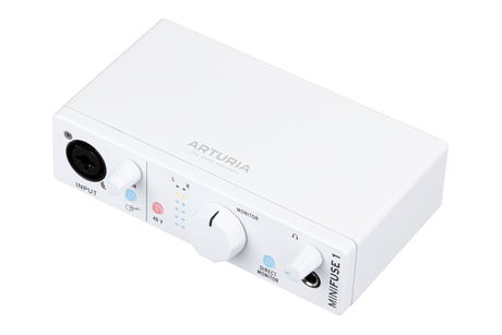 Interfaz de audio Arturia MiniFuse 1 blanca, vista adicional 3