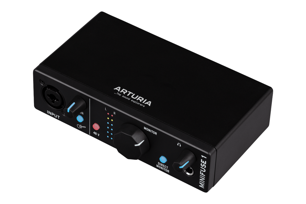 Interfaz de audio Arturia MiniFuse 1 negra, vista adicional 3