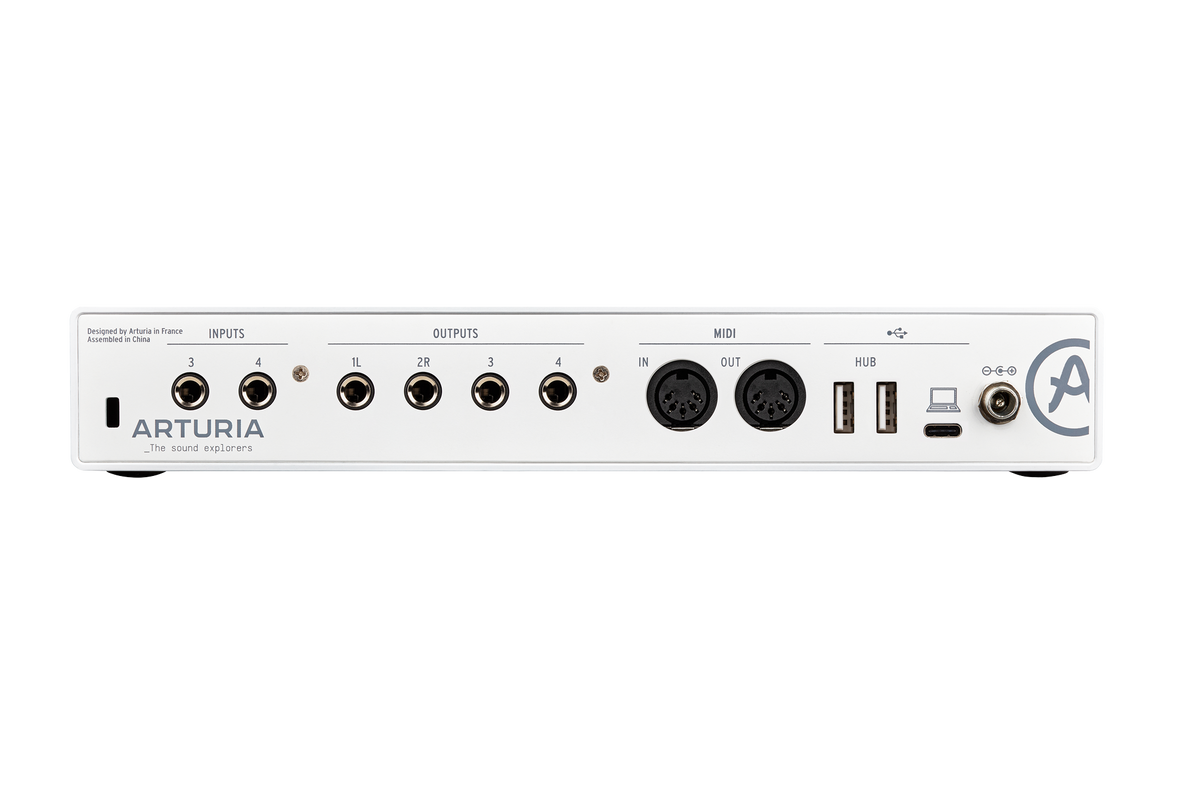 Interfaz de audio Arturia MiniFuse 4 blanca, vista adicional 1