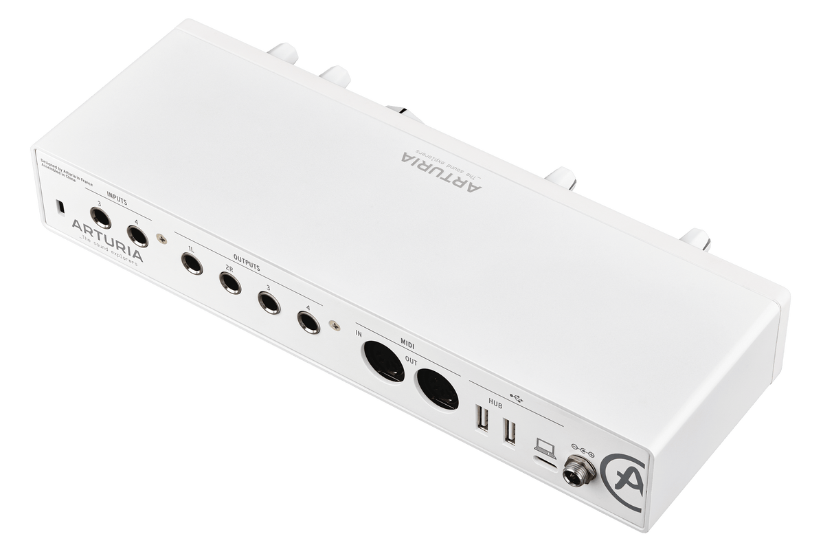 Interfaz de audio Arturia MiniFuse 4 blanca, vista adicional 2