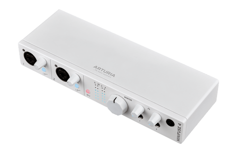 Interfaz de audio Arturia MiniFuse 4 blanca, vista adicional 3