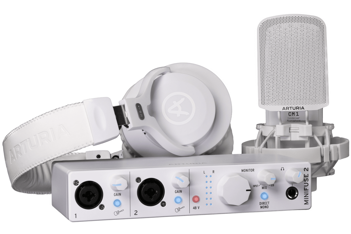 Kit de grabación Arturia MiniFuse Recording Pack blanco, vista principal