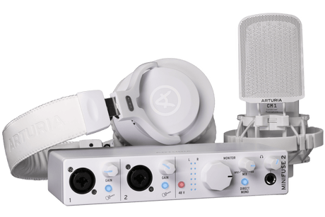 Kit de grabación Arturia MiniFuse Recording Pack blanco, vista principal