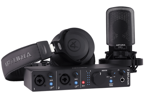 Kit de grabación Arturia MiniFuse Recording Pack negro, vista principal