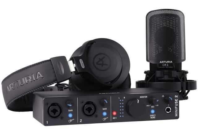 Kit de grabación Arturia MiniFuse Recording Pack negro, vista principal