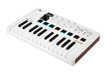 Controlador MIDI Arturia MiniLab 3 blanco, vista adicional 2