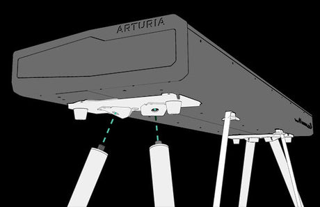 Base Arturia Wooden Legs para KeyLab 88 MkII, vista de uso 3