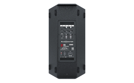 Panel posterior con entradas y controles del Audiocenter GT512A