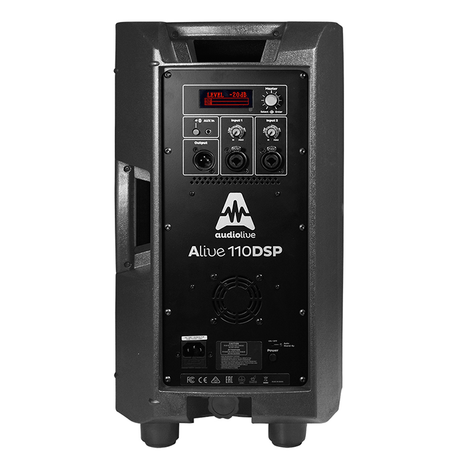 Cabina Audiolive ALIVE110DSP, panel posterior