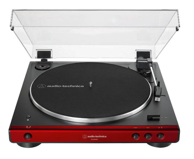 Tocadiscos Audio-Technica AT-LP60XBT-RD rojo con Bluetooth