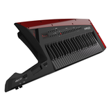 Roland AX-Edge negro con Edge Blade roja en vista de tres cuartos