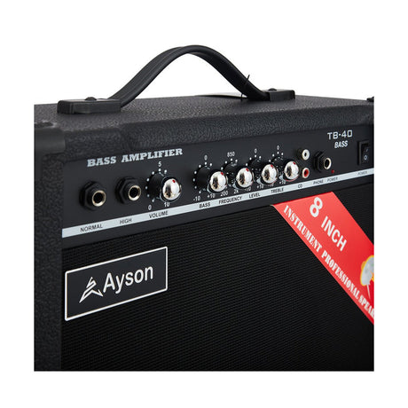 Amplificador Bajo Ayson TB40, vista adicional 2 sobre fondo blanco