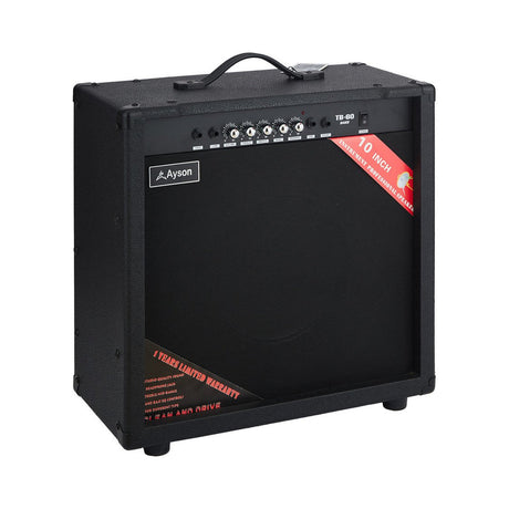 Amplificador Bajo Ayson TB60 sobre fondo blanco