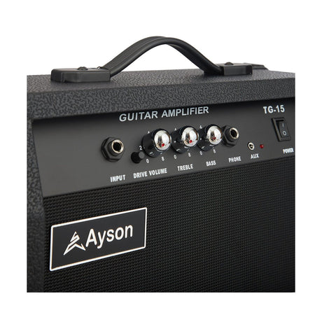 Amplificador Ayson TG15 Eléctrica, vista adicional 2 sobre fondo blanco