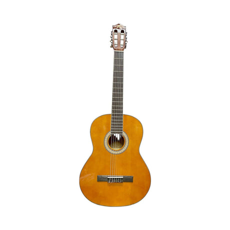 Guitarra acústica Ayson CL3930 naranja brillante en vista frontal limpia sobre fondo blanco