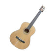 Guitarra acústica Ayson CL3930 natural brillante en vista diagonal sobre fondo blanco