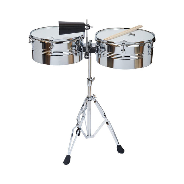 Timbal Ayson Plateado sobre fondo blanco