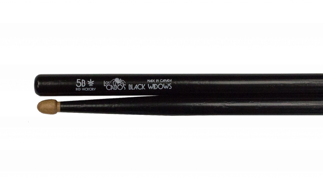 Baquetas Los Cabos 5B Black Widows Red Hickory