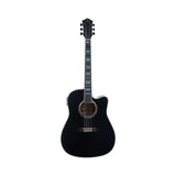 Guitarra Electroacústica Ayson BL380 completa en vista frontal sobre fondo blanco