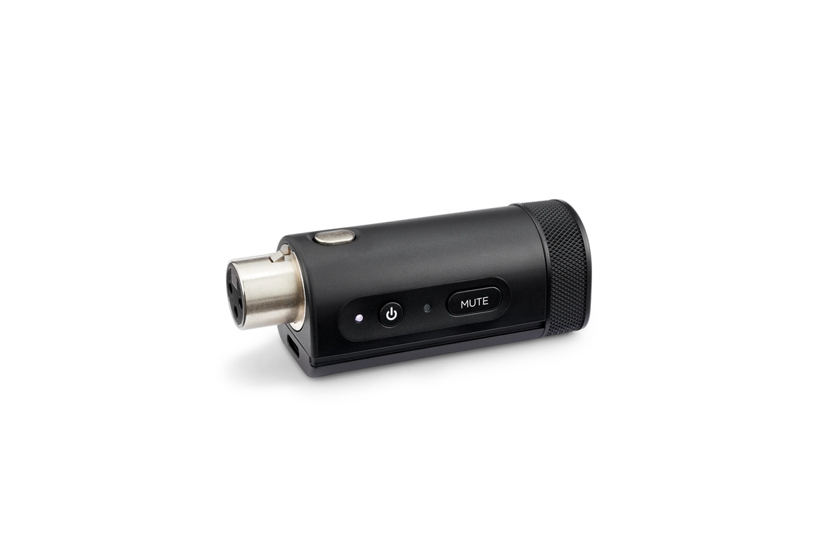 Transmisor inalámbrico XLR Bose S1 Pro+, vista principal sobre fondo blanco